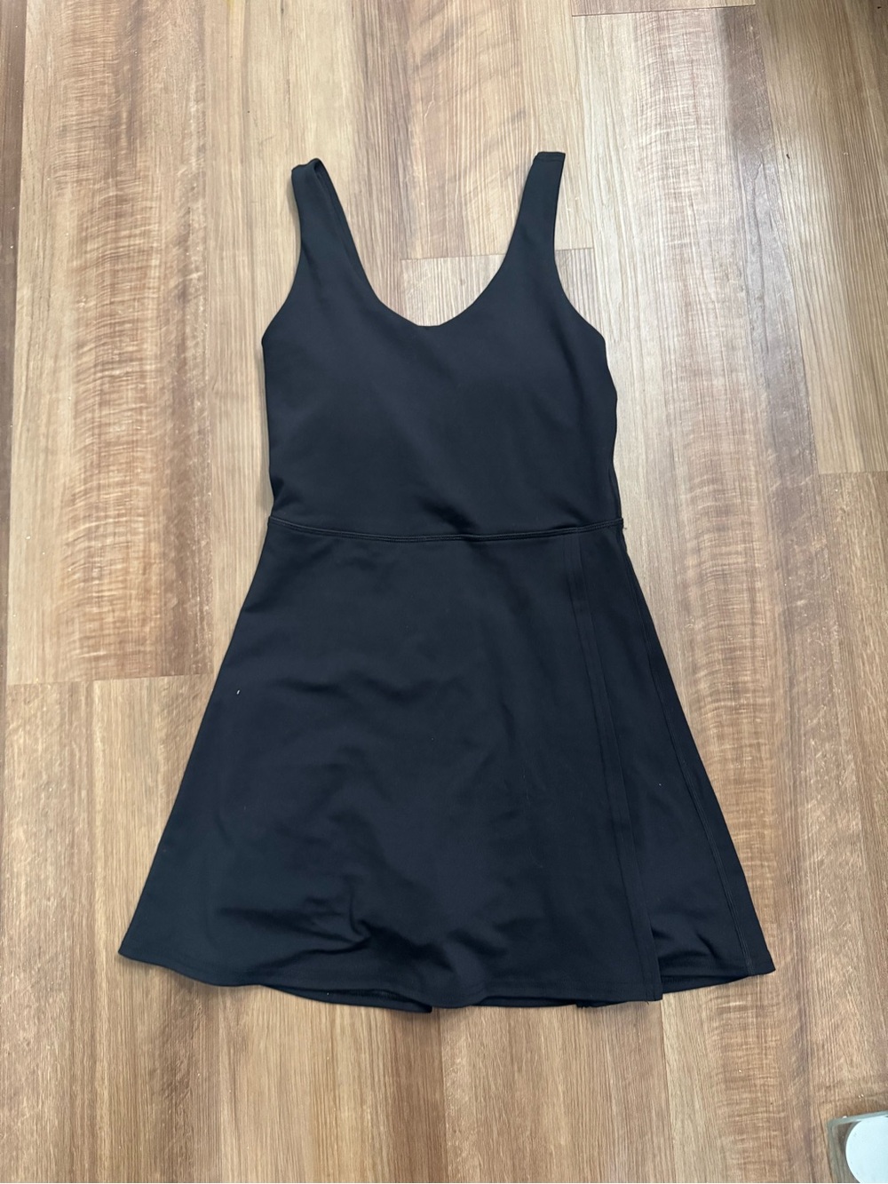 Yogalicious Black Sleeveless Mini Dress